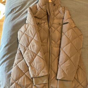 Lucky Brand Quilted Tan Puffer Jacket
